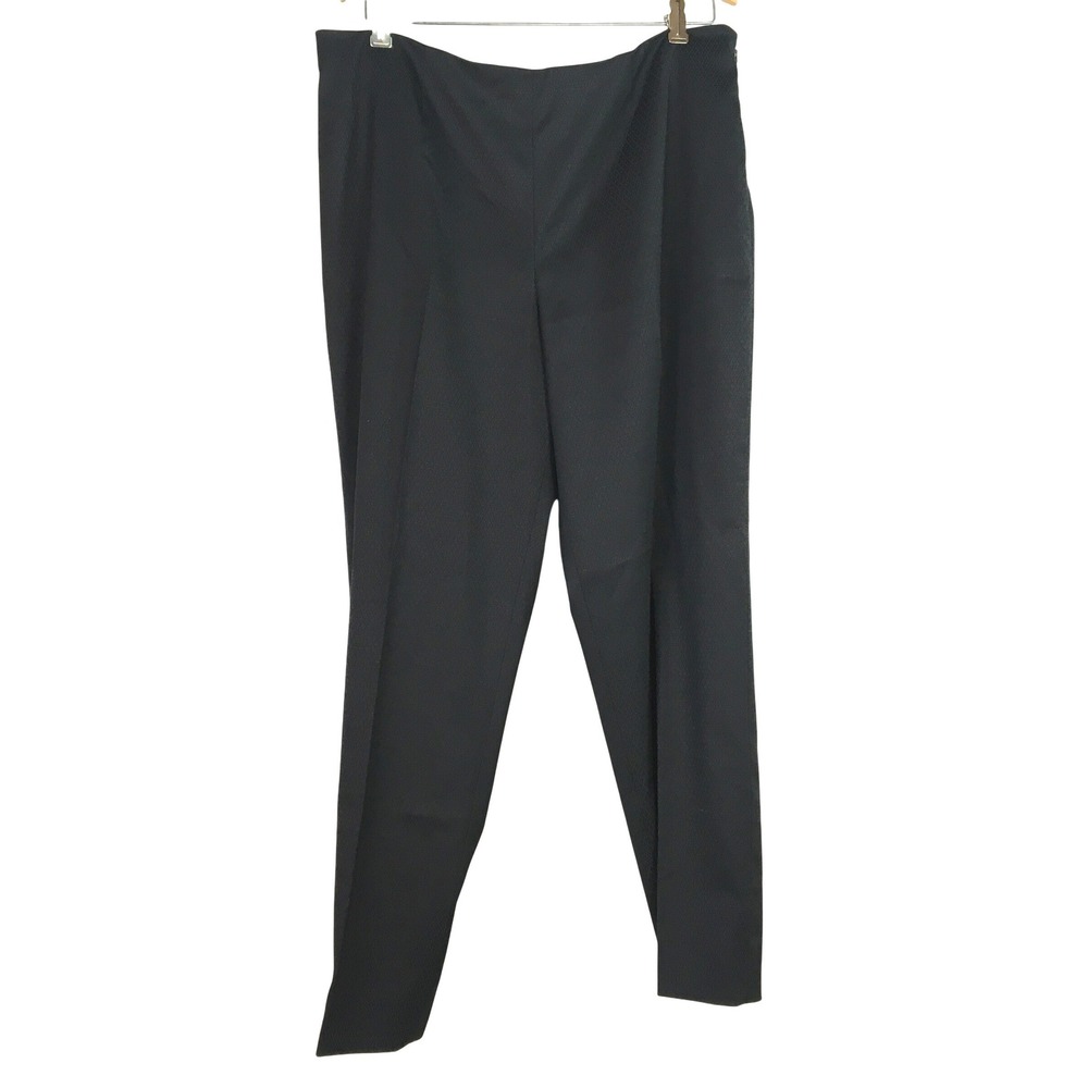 PEACE OF CLOTH PANTICULAR Black‎ Textured Dress Pants Size 14